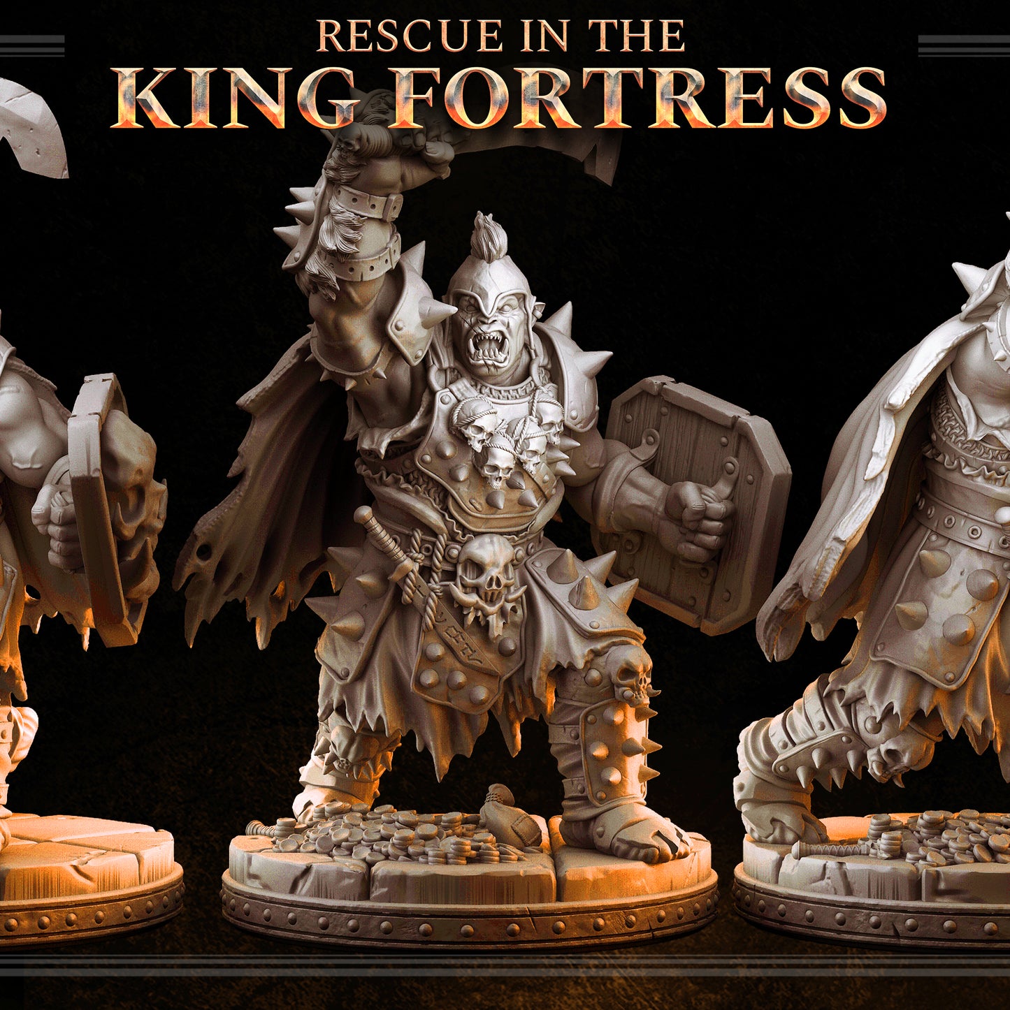 Orc warlord - THROG- April 2023 - RESCUE IN THE KING FORTRESS -  MASTERS OF DUNGEONS QUEST - Primal Collectibles