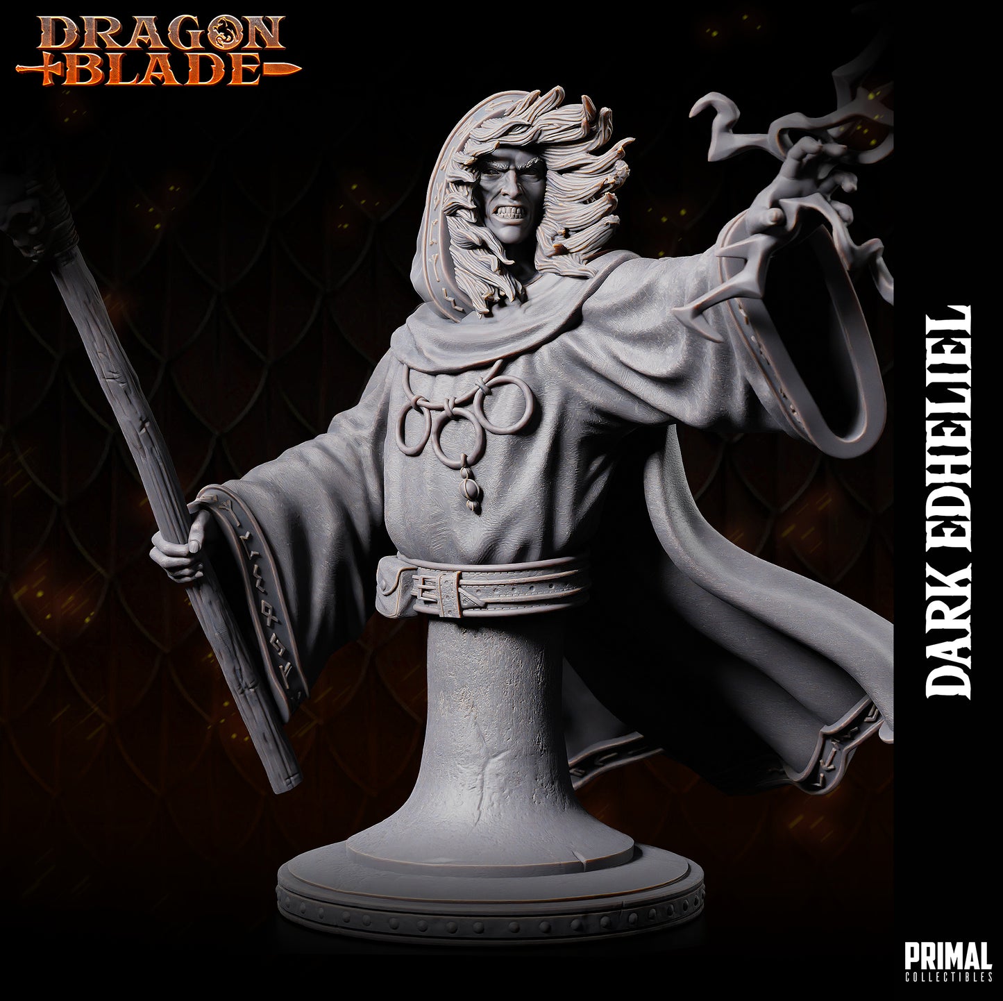 Wizard - Dark Edheliel - Bust - November 2023 - DRAGONBLADE-  MASTERS OF DUNGEONS QUEST