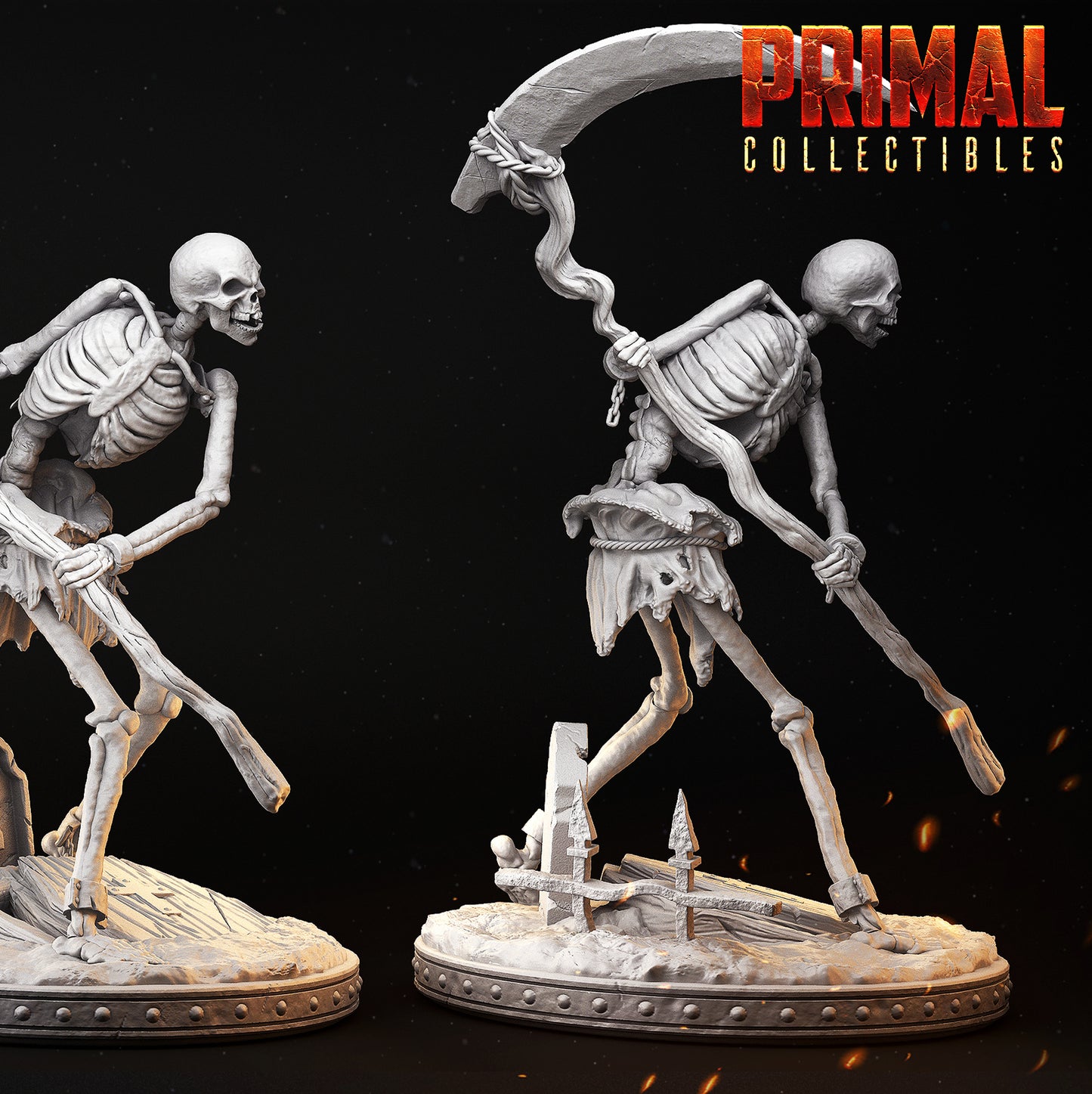 Skeleton - scythe - MASTERS OF DUNGEONS QUEST - Primal Collectibles