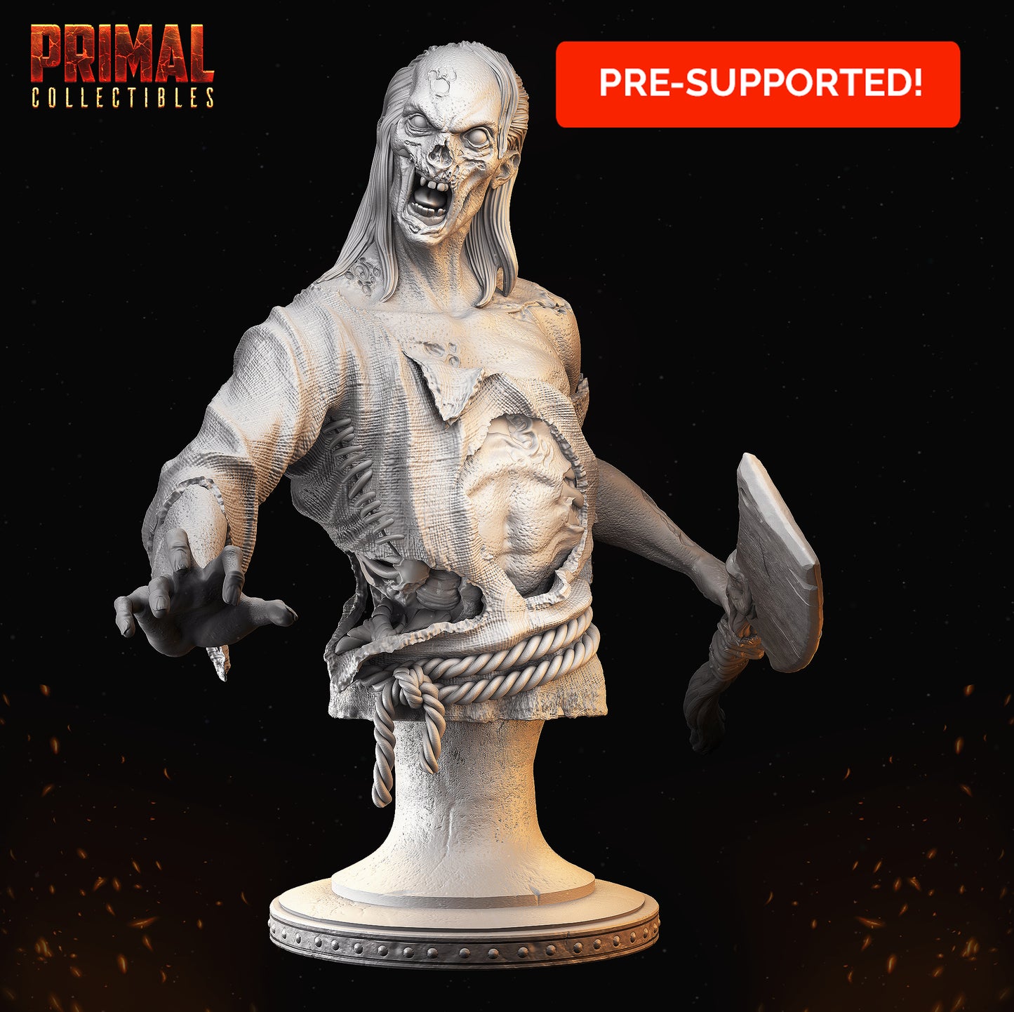 Zombie bust - MASTERS OF DUNGEONS QUEST - Primal Collectibles