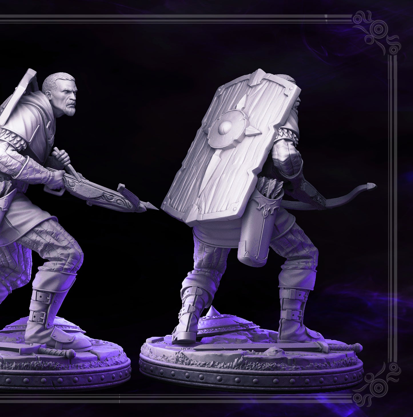 Crossbowman/ Mercenary /Man- at- arms - Russel - DARK WIZARDS - MASTERS OF DUNGEONS QUEST - Primal Collectibles