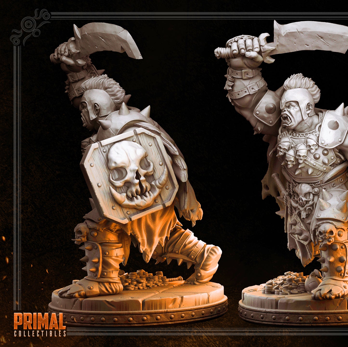 Orc warlord - THROG- April 2023 - RESCUE IN THE KING FORTRESS -  MASTERS OF DUNGEONS QUEST - Primal Collectibles