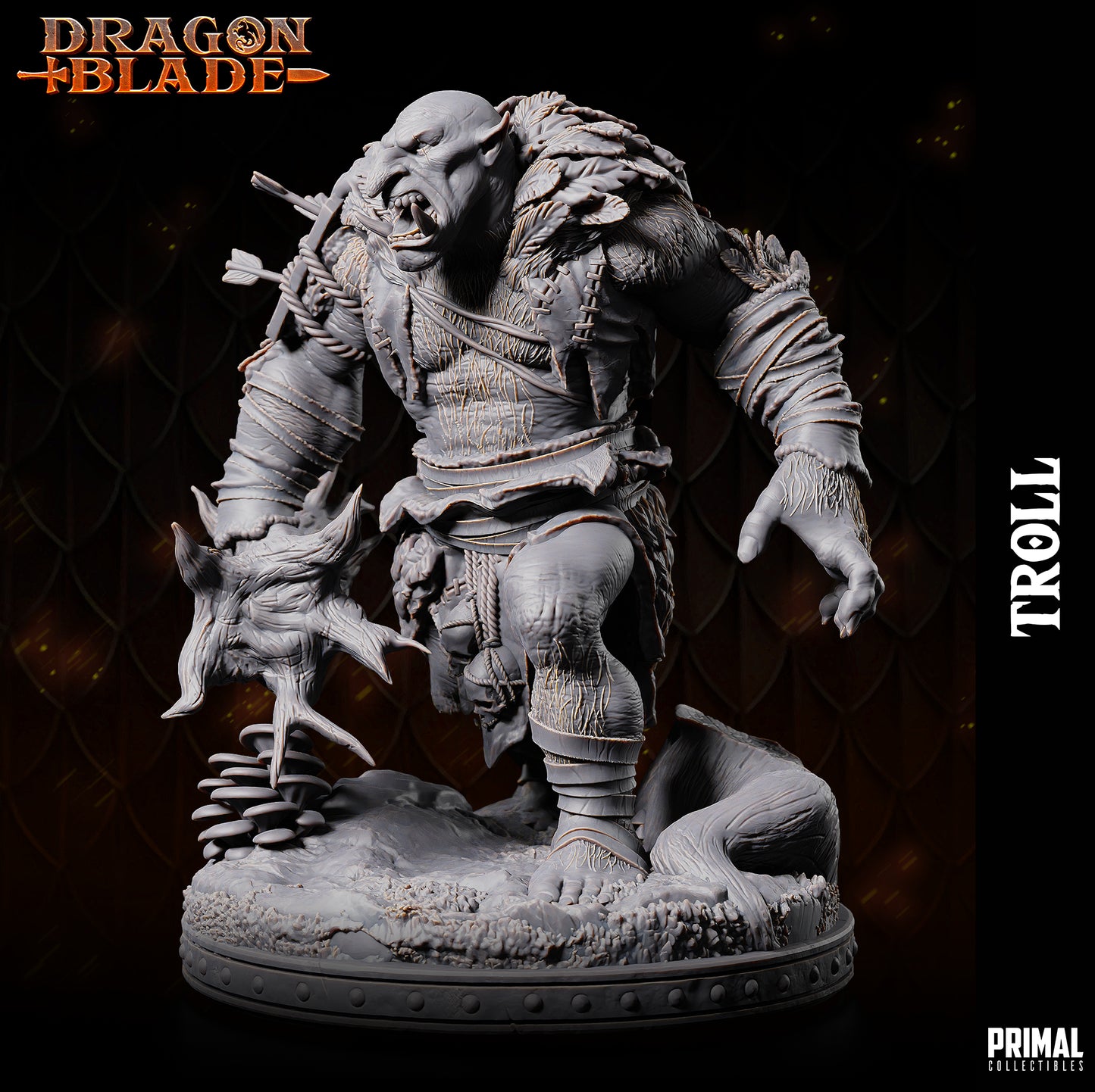 Creature - Troll - June 2023 - DRAGONBLADE-  MASTERS OF DUNGEONS QUEST - Primal Collectibles