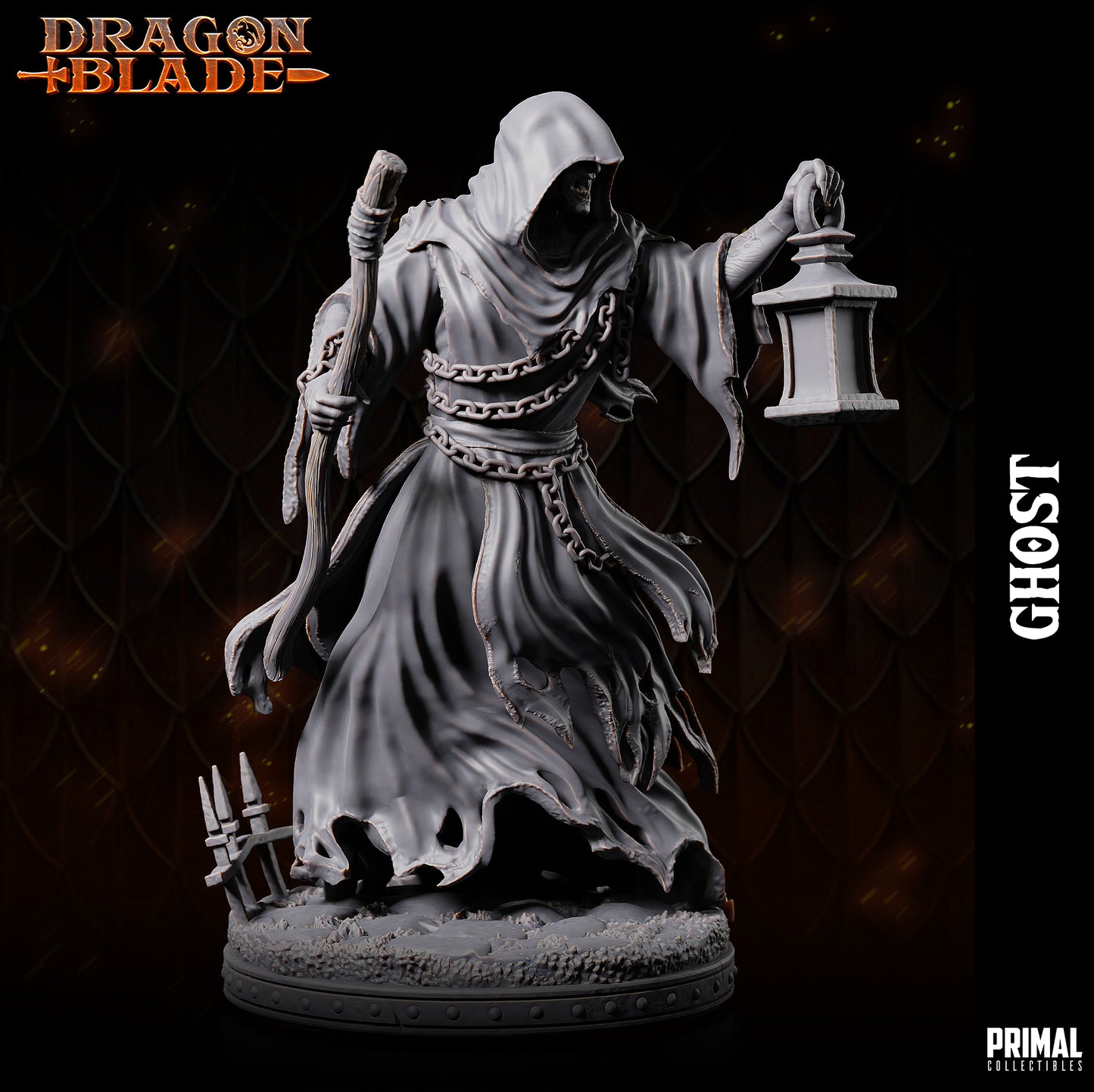 Creature - Ghost (alternative version) - June 2023 - DRAGONBLADE-  MASTERS OF DUNGEONS QUEST - Primal Collectibles