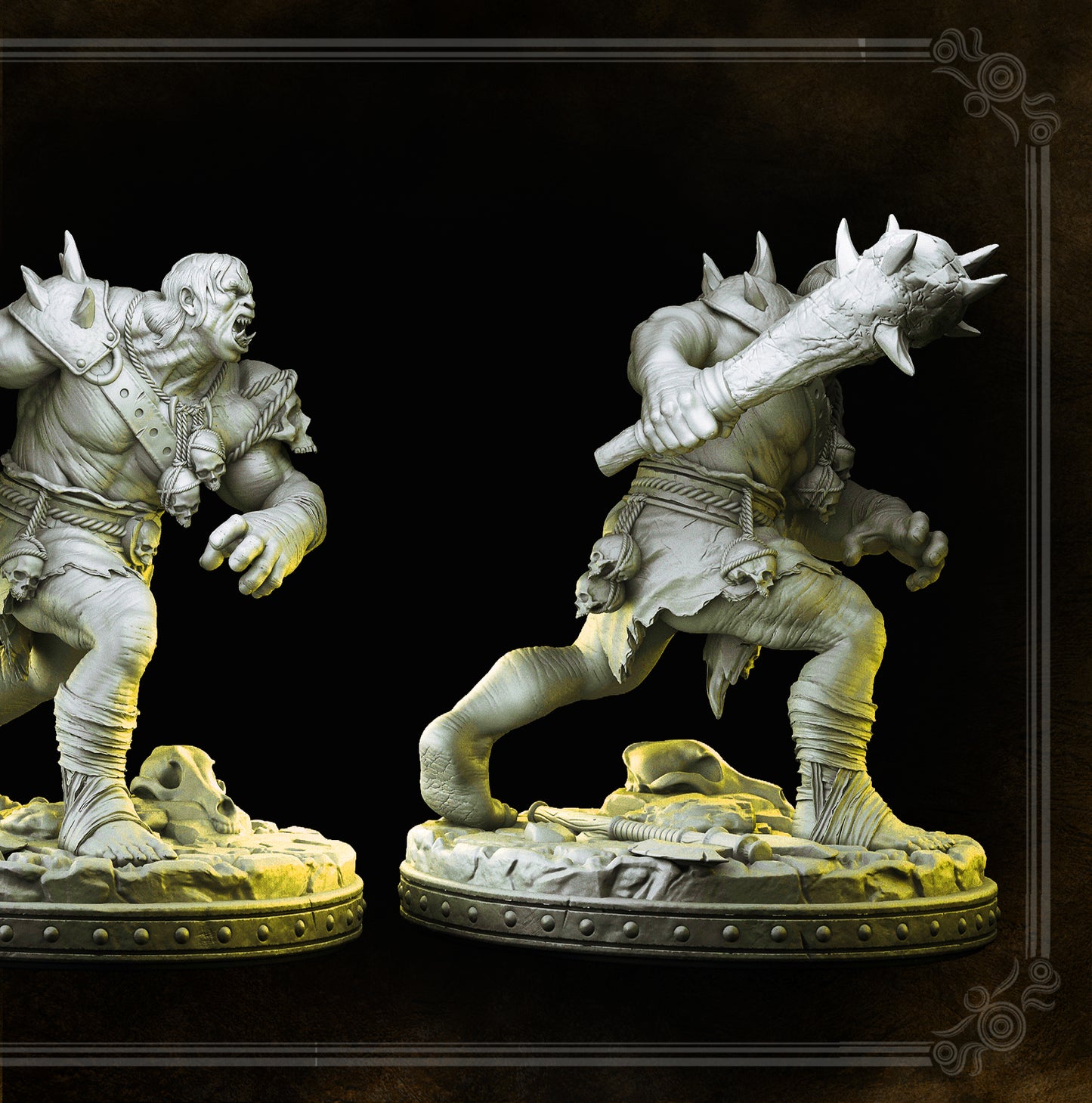 Ogre warrior - Grozrog - CONTRA THE OGRES CROWD - MASTERS OF DUNGEONS QUEST - Primal Collectibles