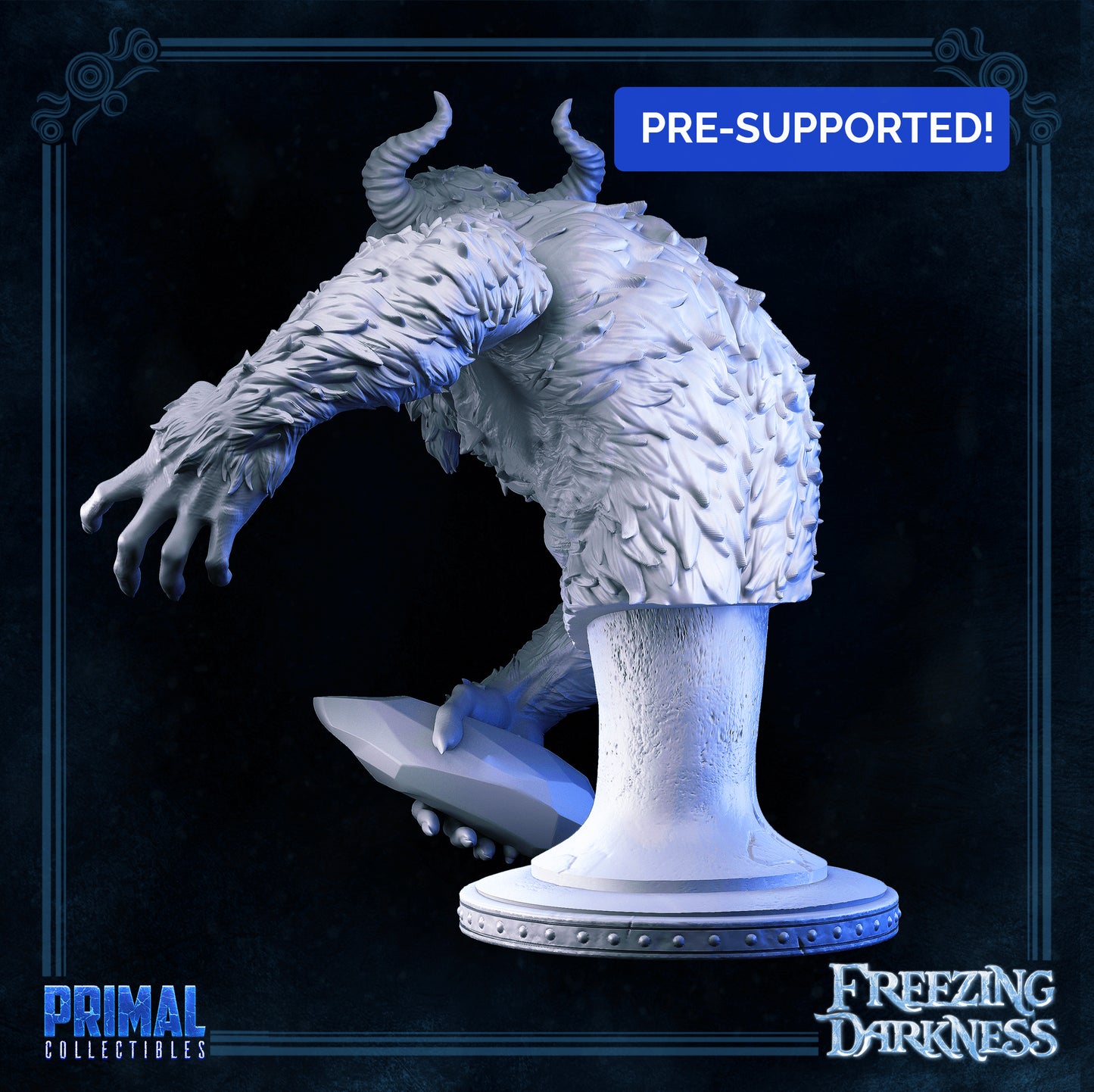 Yeti - Bust- FREEZING DARKNESS - MASTERS OF DUNGEONS QUEST - Primal Collectibles