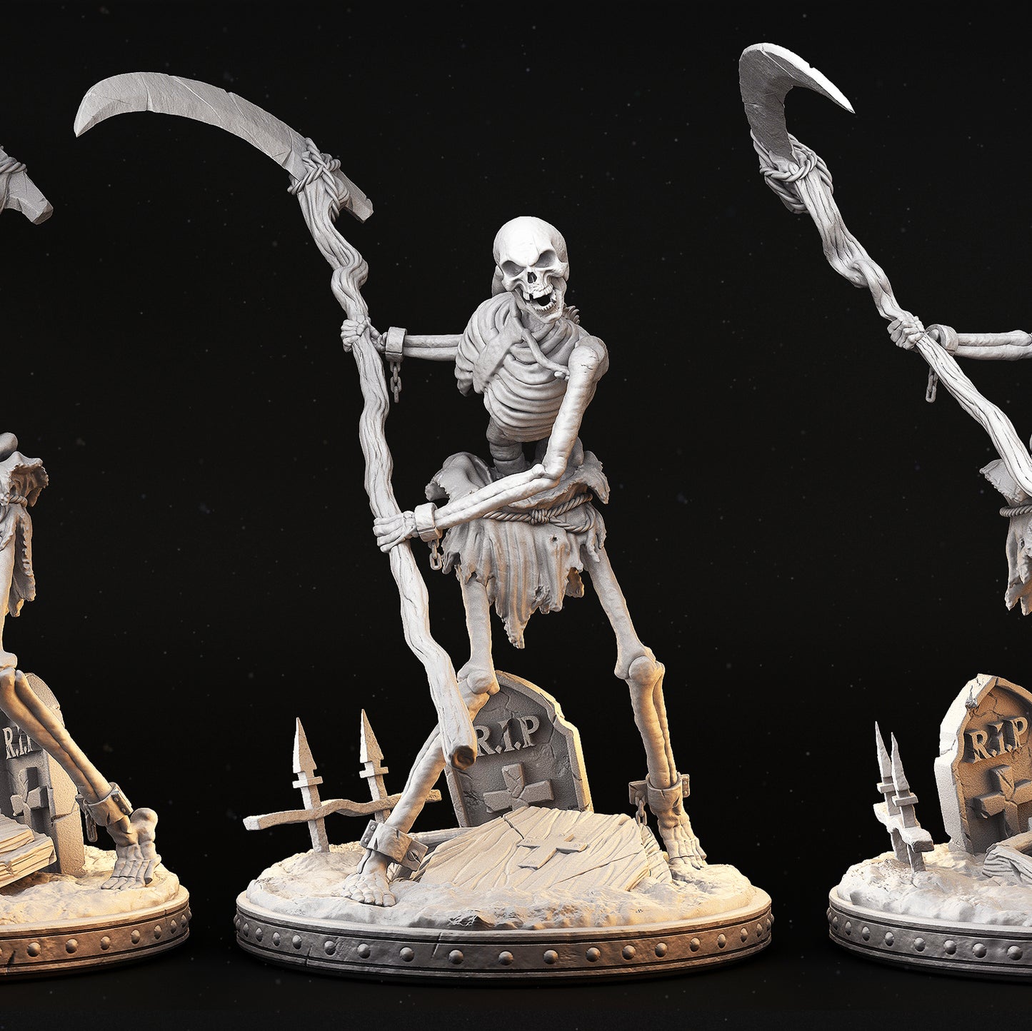 Skeleton - scythe - MASTERS OF DUNGEONS QUEST - Primal Collectibles