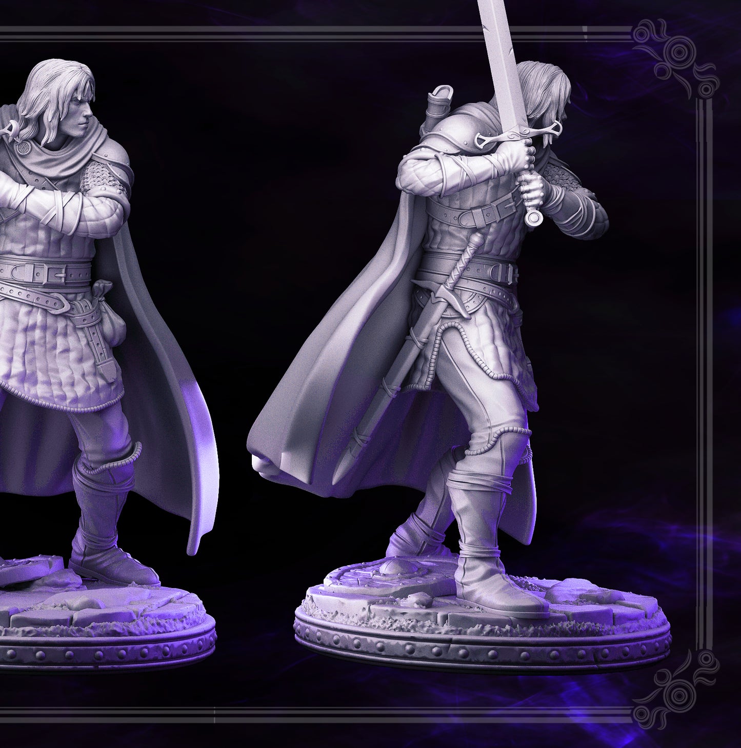 Swordsman/ Mercenary /Man- at- arms - Ducard - DARK WIZARDS - MASTERS OF DUNGEONS QUEST - Primal Collectibles