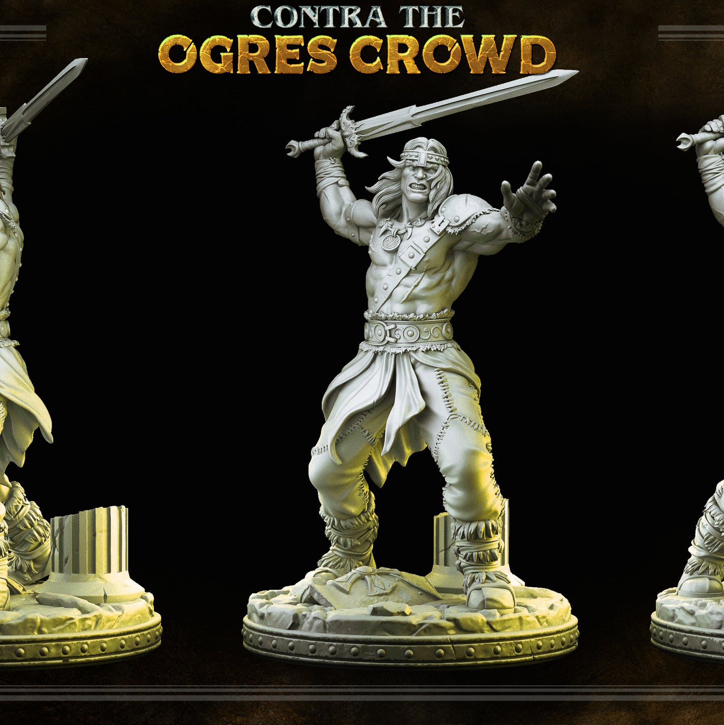 Barbarian - Boris - CONTRA THE OGRES CROWD - MASTERS OF DUNGEONS QUEST - Primal Collectibles