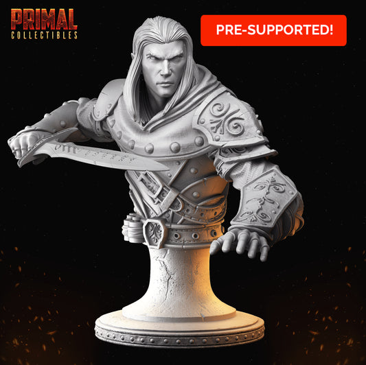 Elf - Ettrian bust - MASTERS OF DUNGEONS QUEST - Primal Collectibles