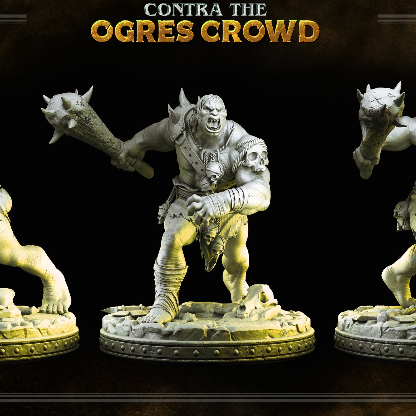 Ogre warrior - Grozrog - CONTRA THE OGRES CROWD - MASTERS OF DUNGEONS QUEST - Primal Collectibles