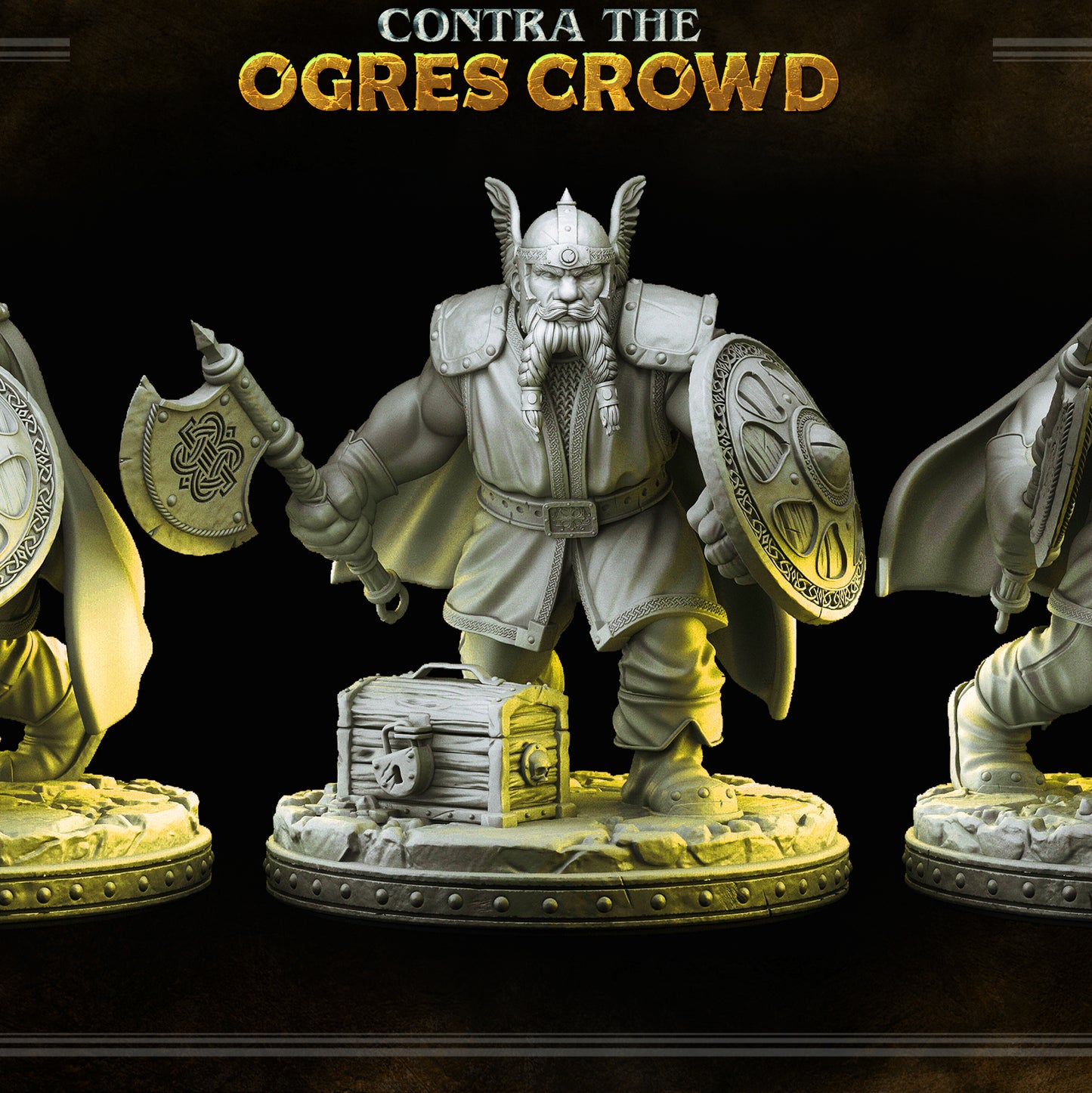 Dwarf - Azaghal - CONTRA THE OGRES CROWD - MASTERS OF DUNGEONS QUEST - Primal Collectibles