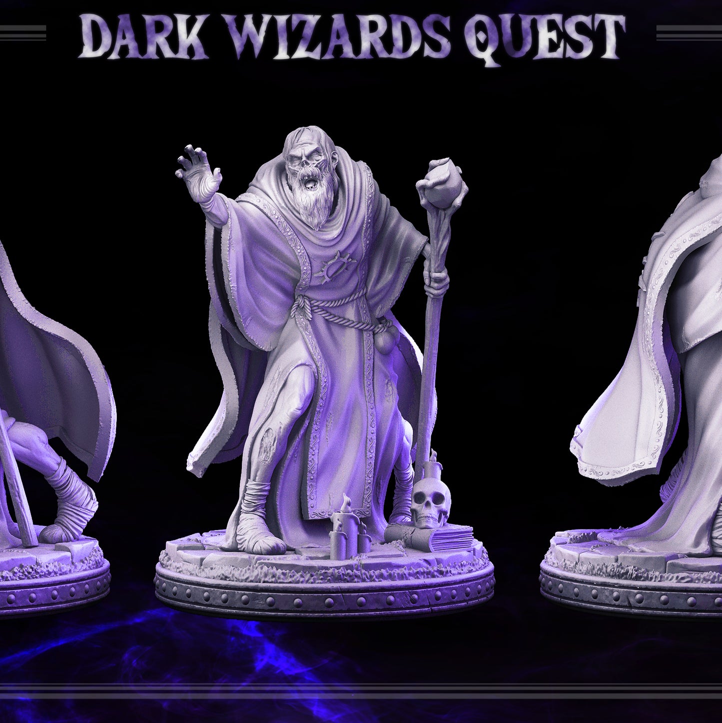 Wizard - Zombie -  Gorgun - DARK WIZARDS - MASTERS OF DUNGEONS QUEST - Primal Collectibles