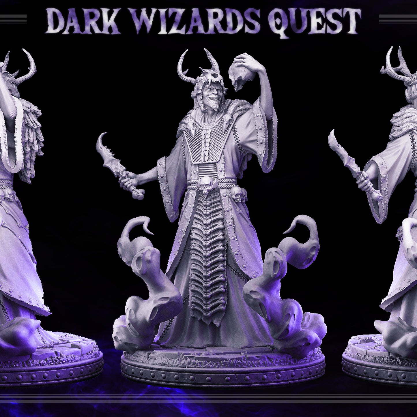 Necromancer - Abaddon - DARK WIZARDS - MASTERS OF DUNGEONS QUEST - Primal Collectibles