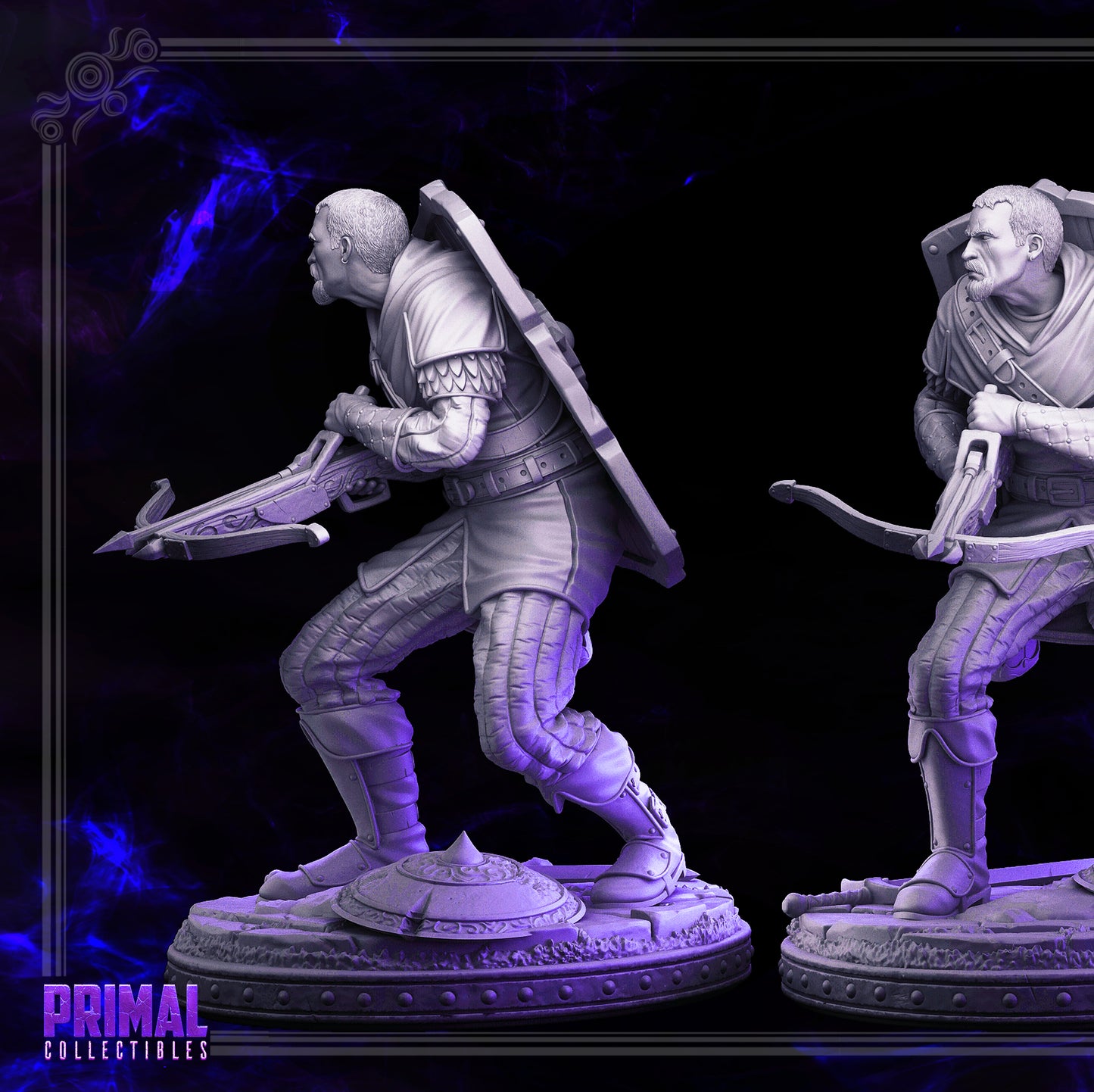 Crossbowman/ Mercenary /Man- at- arms - Russel - DARK WIZARDS - MASTERS OF DUNGEONS QUEST - Primal Collectibles