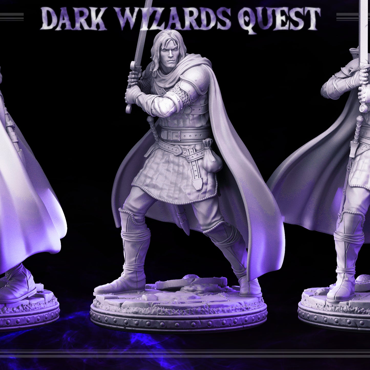 Swordsman/ Mercenary /Man- at- arms - Ducard - DARK WIZARDS - MASTERS OF DUNGEONS QUEST - Primal Collectibles