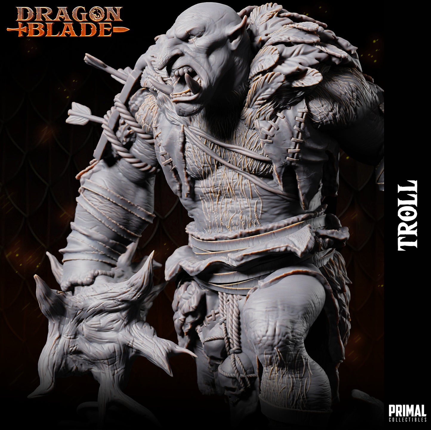 Creature - Troll - June 2023 - DRAGONBLADE-  MASTERS OF DUNGEONS QUEST - Primal Collectibles