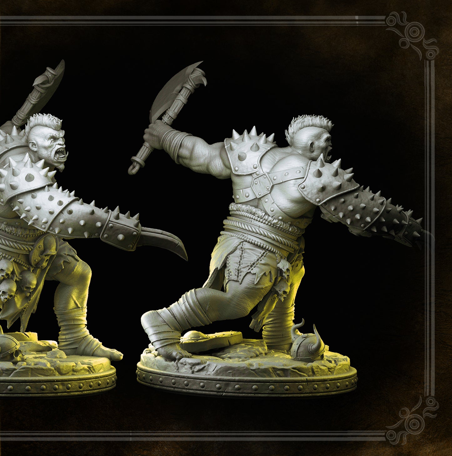 Ogre chieftain - Thurok - CONTRA THE OGRES CROWD - MASTERS OF DUNGEONS QUEST - Primal Collectibles