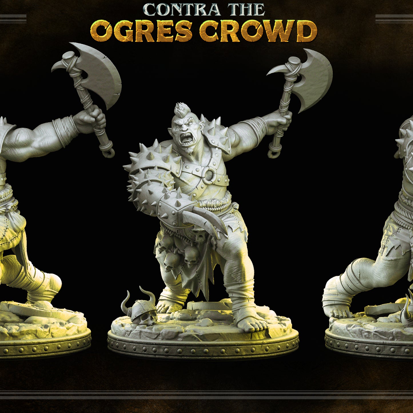 Ogre chieftain - Thurok - CONTRA THE OGRES CROWD - MASTERS OF DUNGEONS QUEST - Primal Collectibles