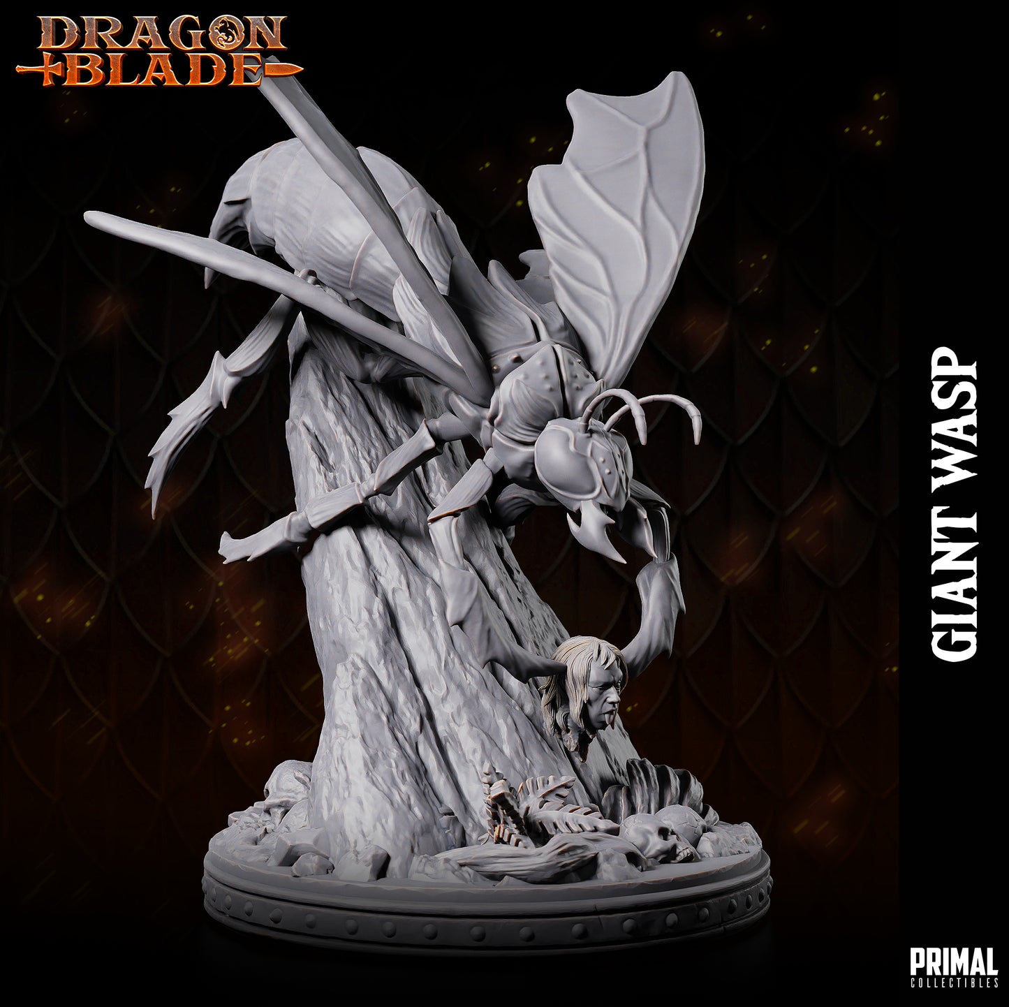 Creature - Giant wasp B - December 2023 - DRAGONBLADE-  MASTERS OF DUNGEONS QUEST