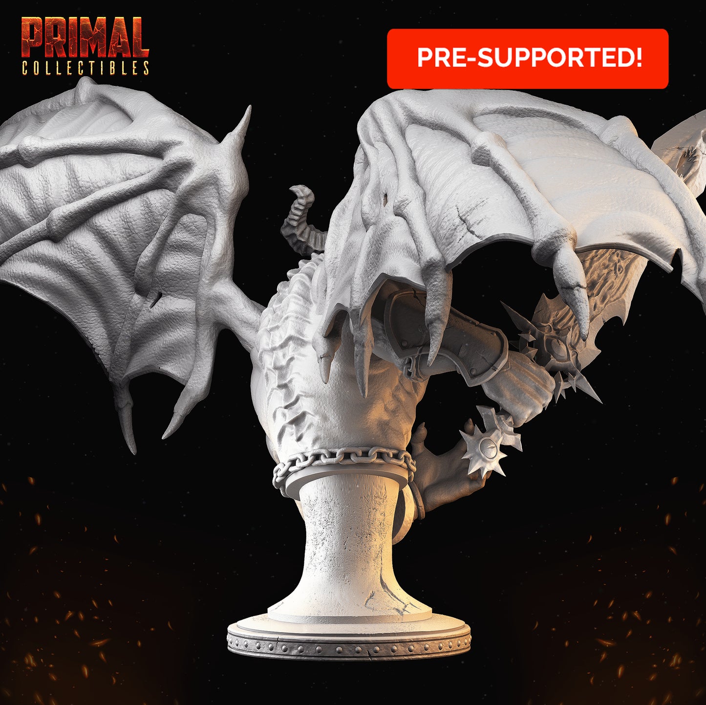 Gargoyle - Azvameth - bust -  MASTERS OF DUNGEONS QUEST - Primal Collectibles