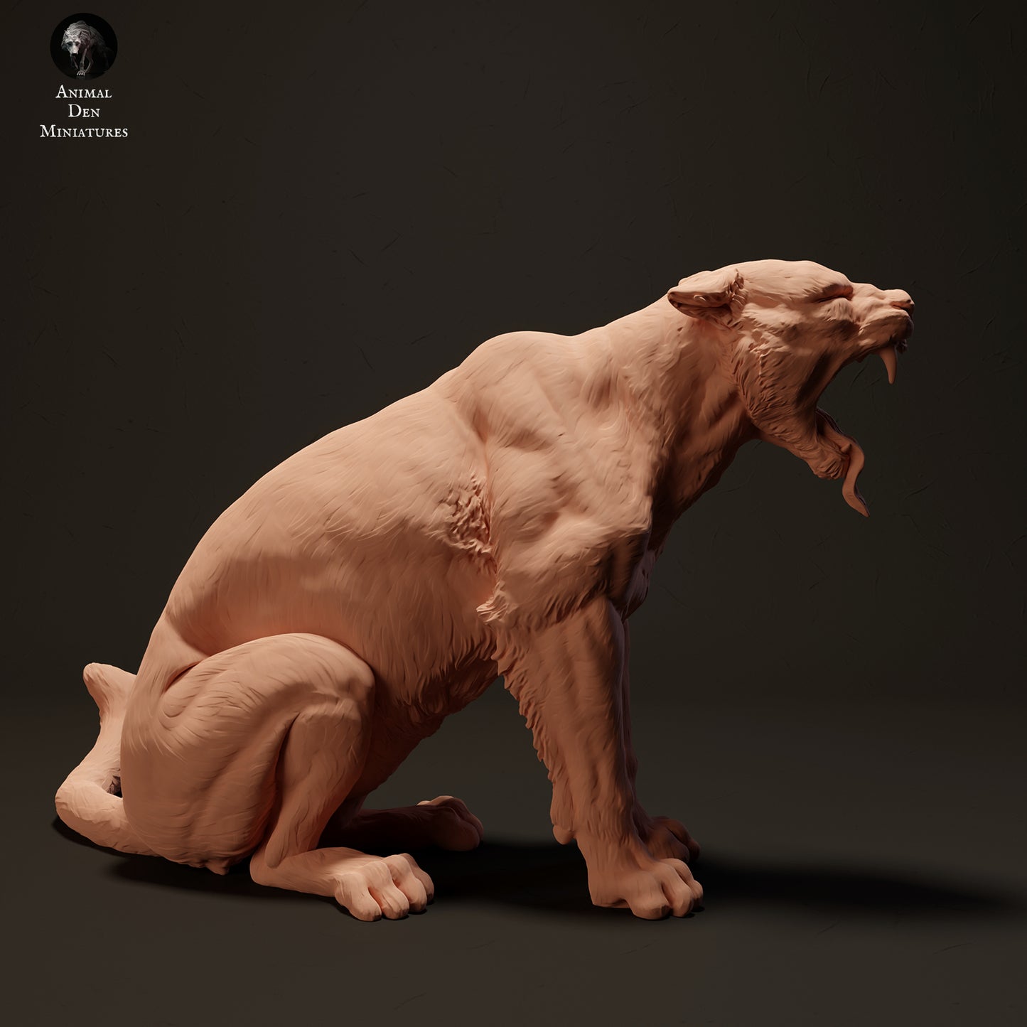 Jaguar Yawn - Animal Den Miniatures