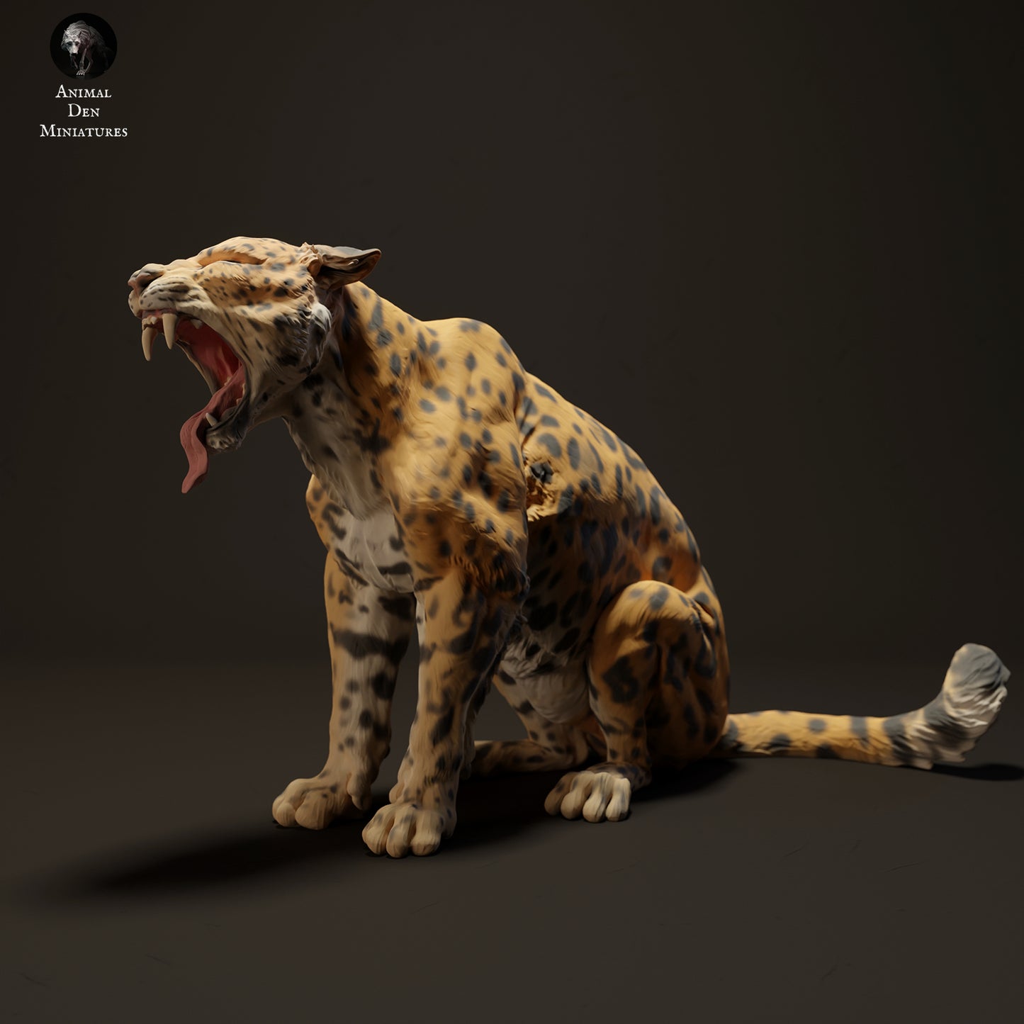 Jaguar Yawn - Animal Den Miniatures