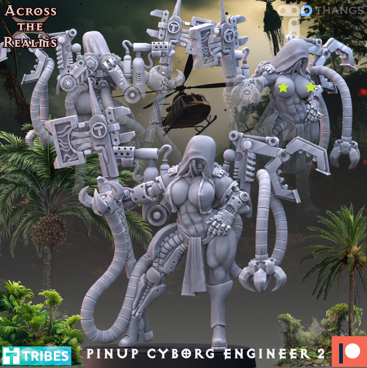 Pinup Cyborg Engineer 2 - Across the Realms