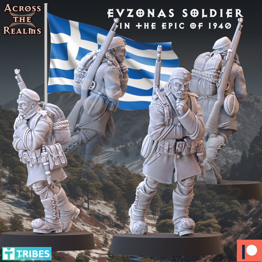 1x Evzonas Soldier in the epic of 1940 - Across the Realms