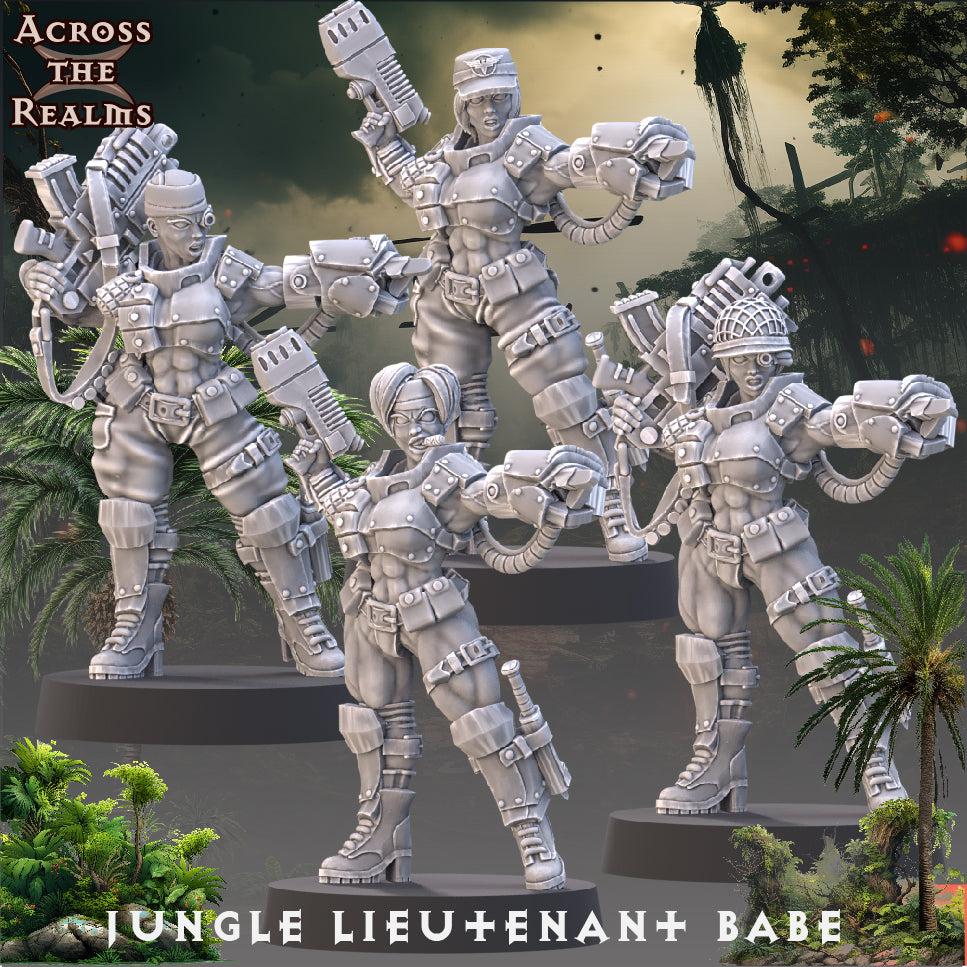 4x Jungle Lieutenant Babe - Across the Realms