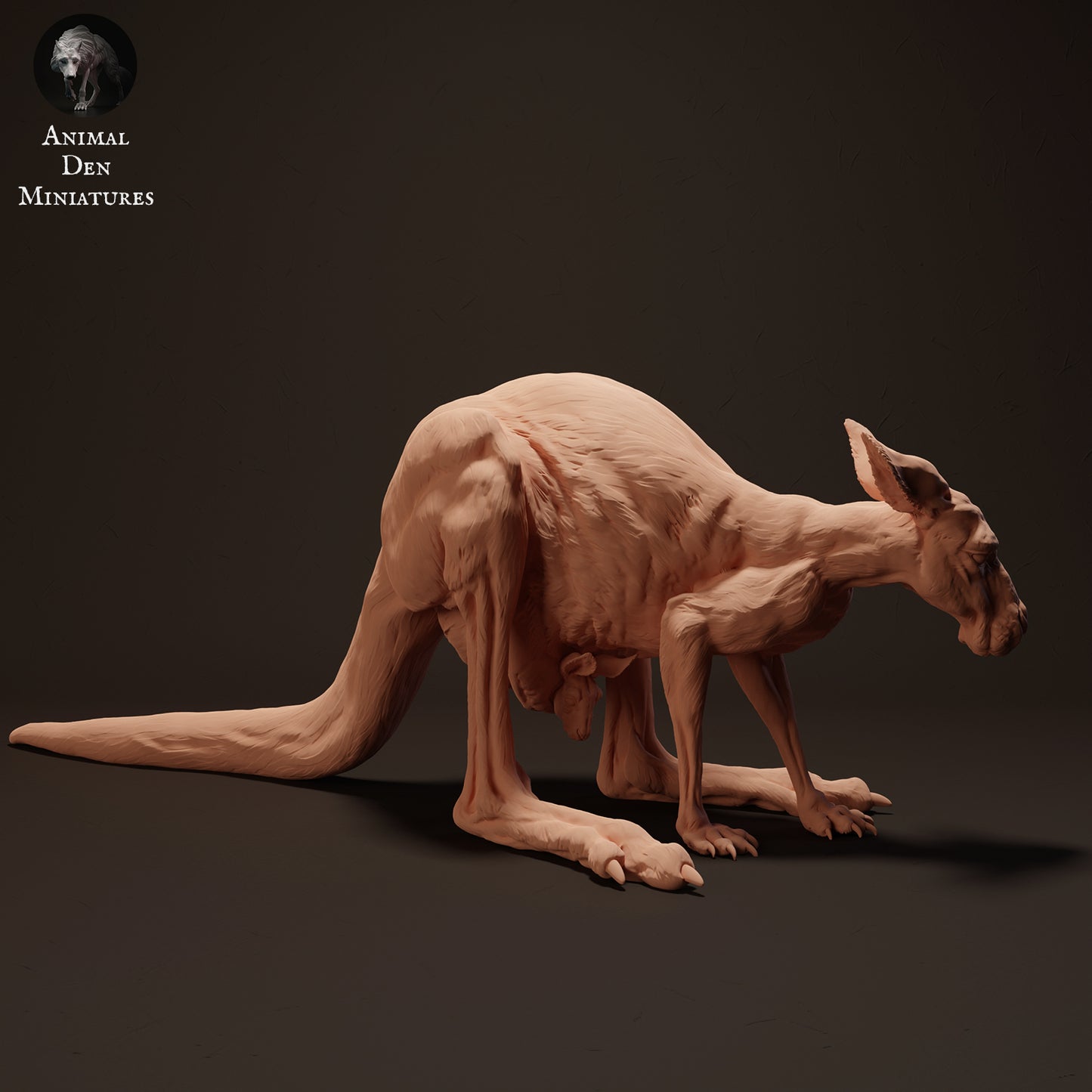 Red Kangaroo Female - Animal Den Miniatures