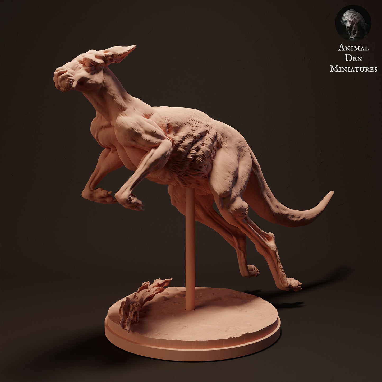 Springender roter Känguru-Jack - Animal Den Miniatures