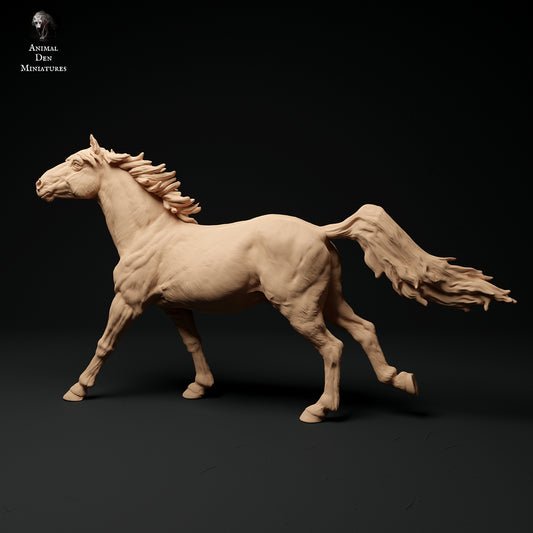 Konik Horse Run - Animal Den Miniatures