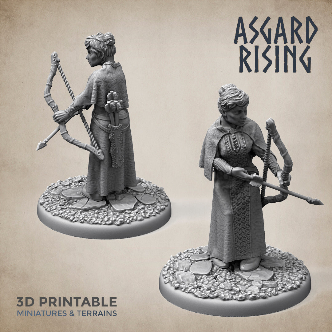 5 x Female Villagers Townsfolk #2 - Asgard Rising