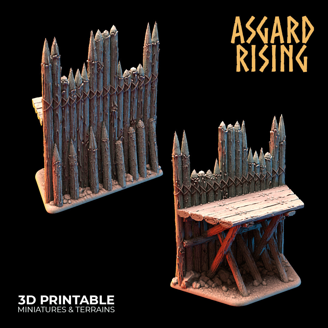 Fortified Village - Large Palisade - Asgard Rising