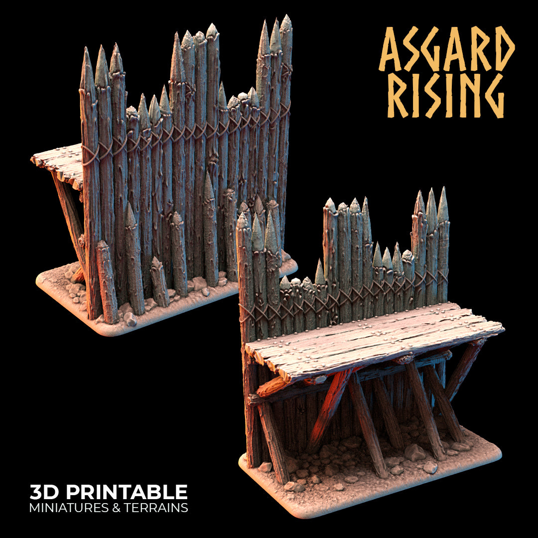 Fortified Village - Large Palisade - Asgard Rising