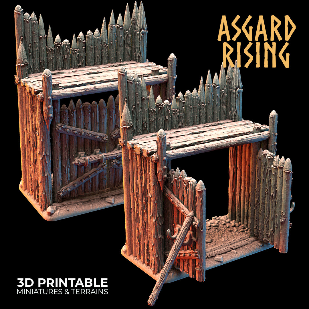 Fortified Village - Large Palisade - Asgard Rising