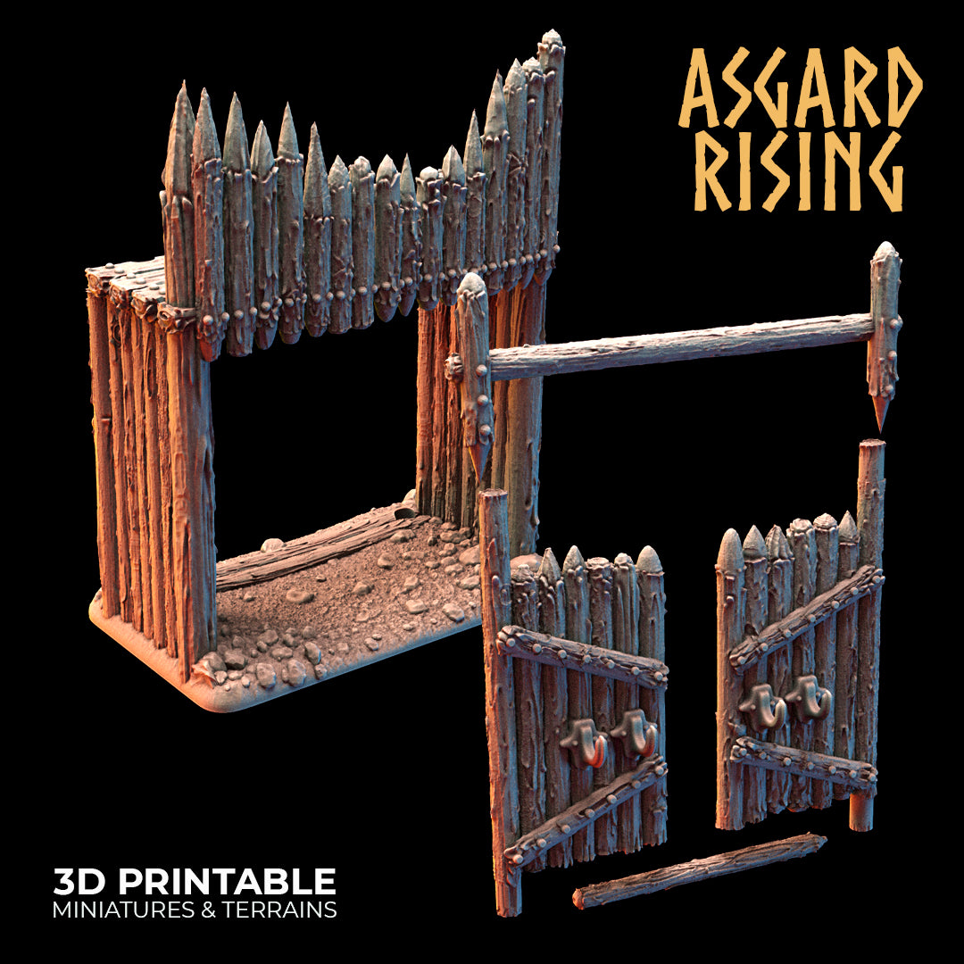 Fortified Village - Large Palisade - Asgard Rising