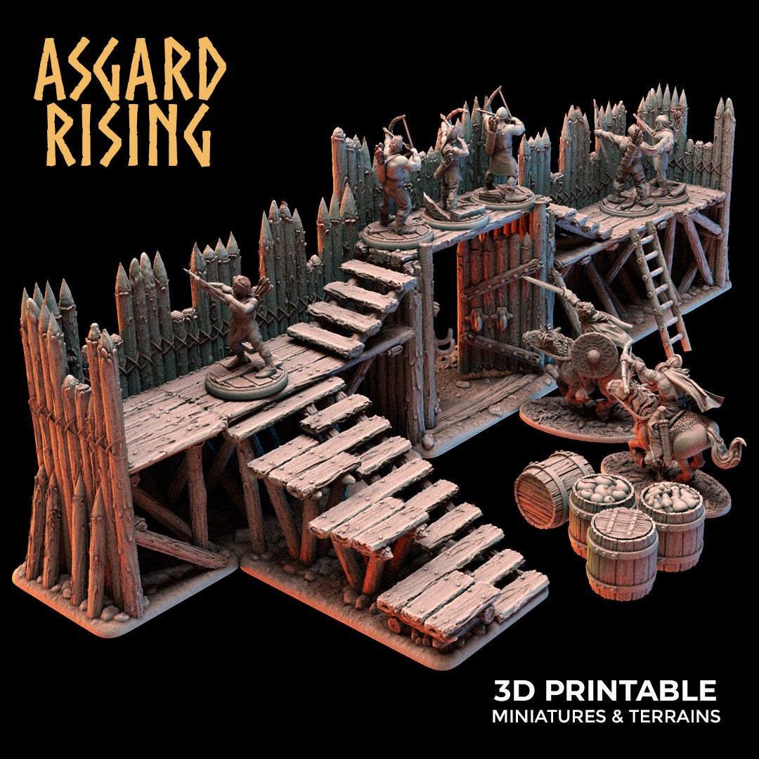 Fortified Village - Large Palisade - Asgard Rising