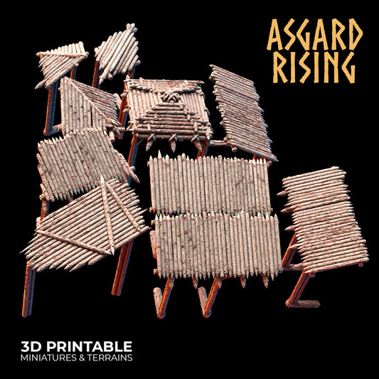 Fortified Village - Wooden Roofing - Asgard Rising