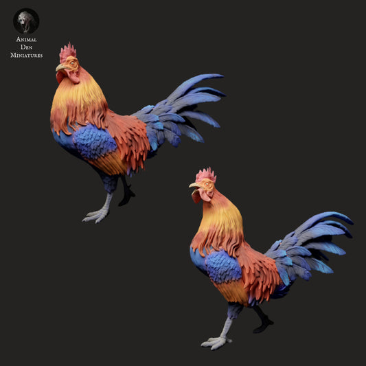 Roosters - Animal Den Miniatures