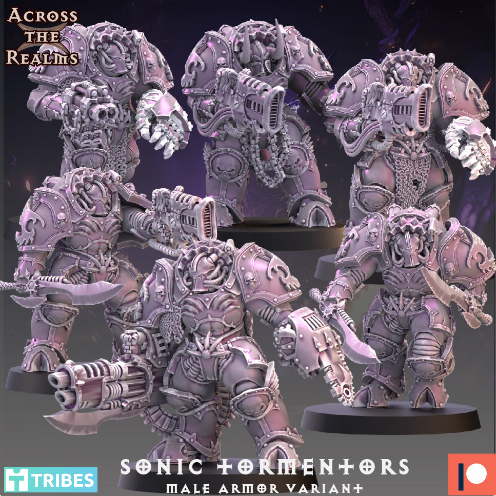 6x Sonic Tormentors - Male armor variants - Across the Realms