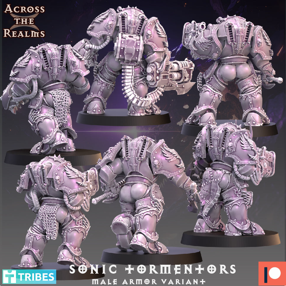 6x Sonic Tormentors - Male armor variants - Across the Realms