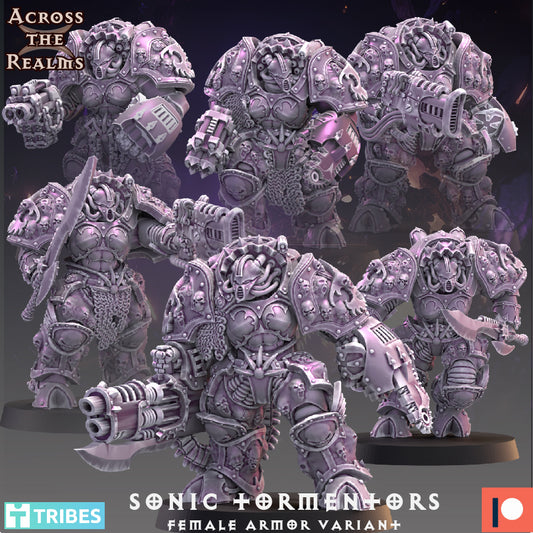 6x Sonic Tormentors - Female armor variants - Across the Realms