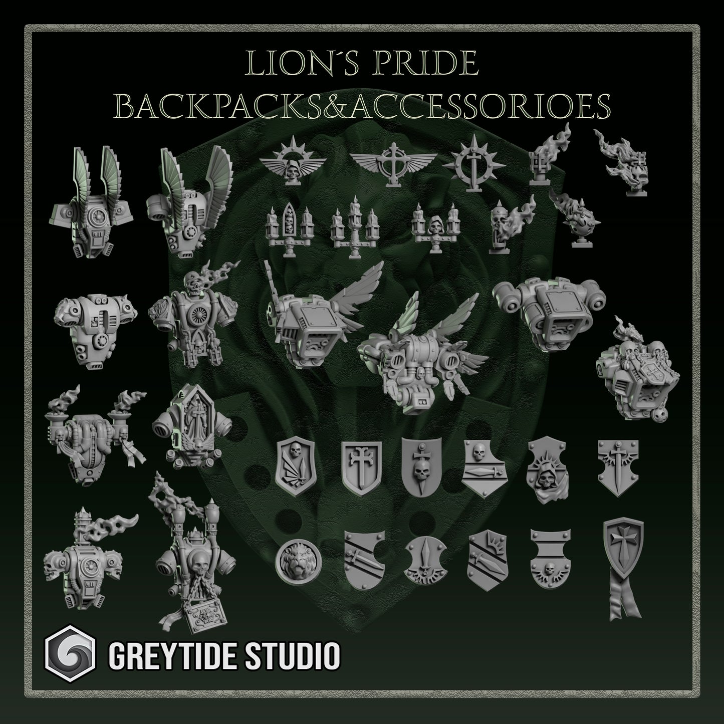 Lion´s Pride space warriors upgrade kit - GreyTide Studio