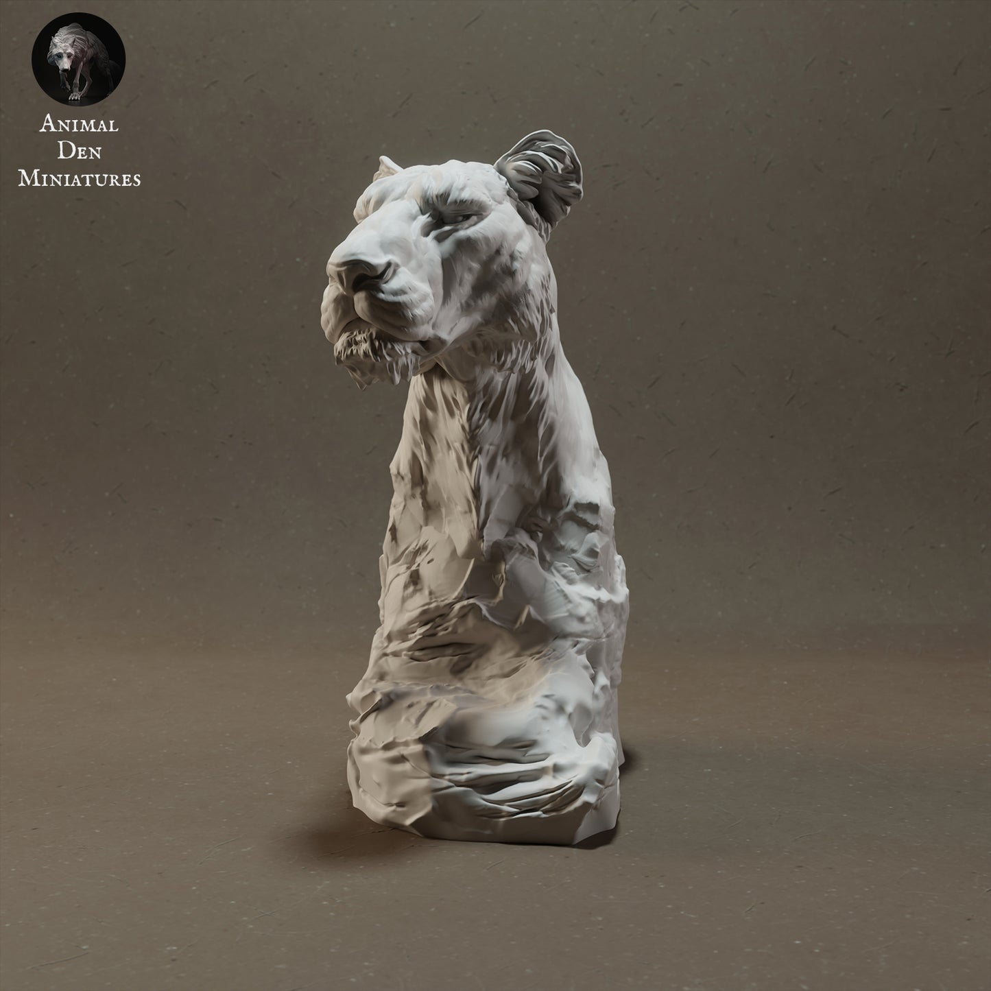 Lioness Bust - Animal Den Miniatures