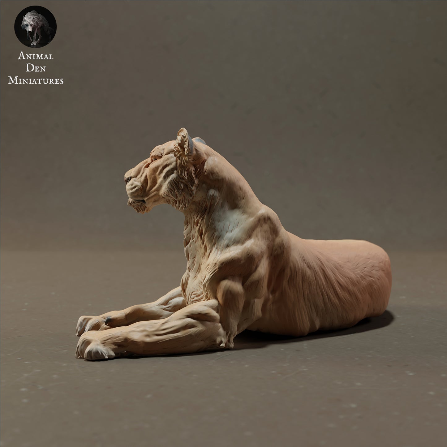 Lioness Lying - Animal Den Miniatures