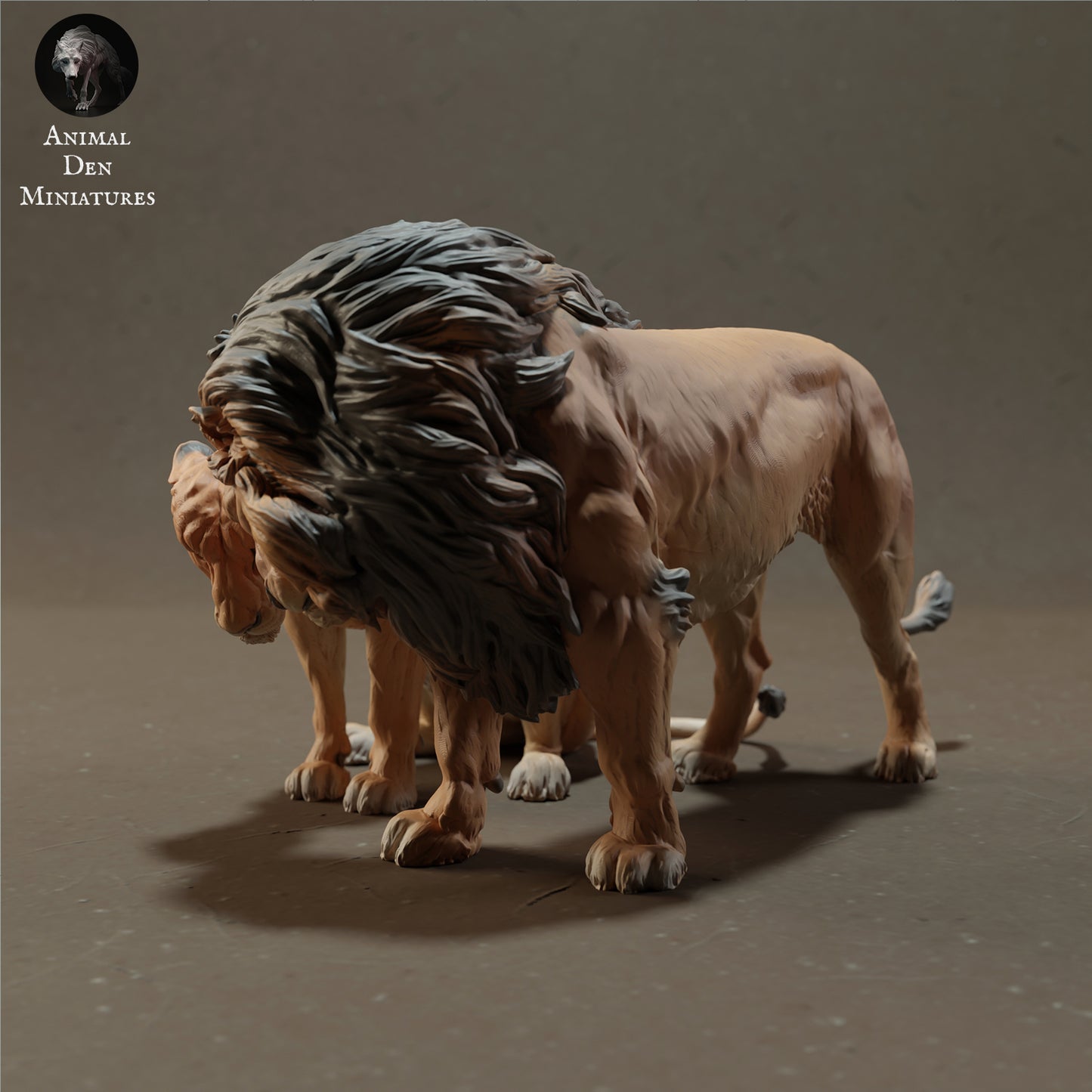 Lion and Lioness - Animal Den Miniatures