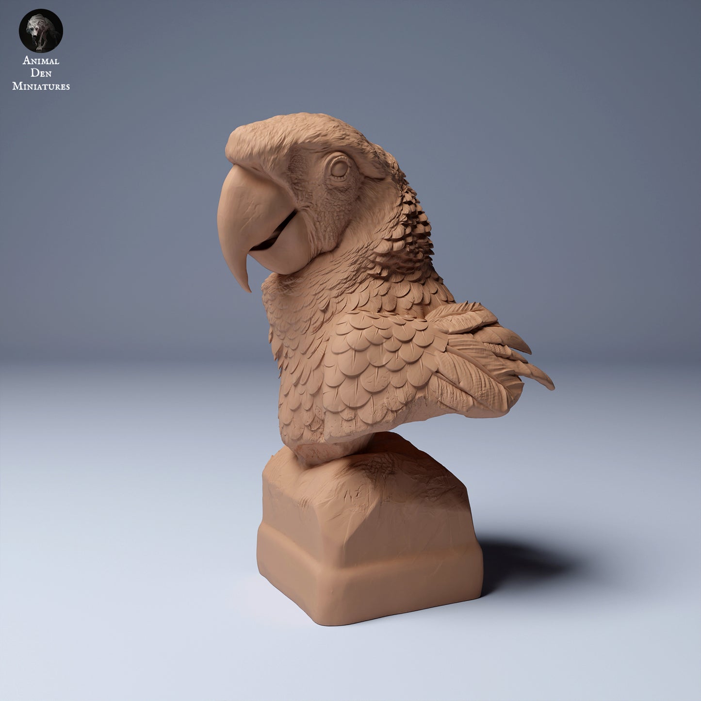 Scarlet Macaw (Ara macao) Bust - Animal Den Miniatures