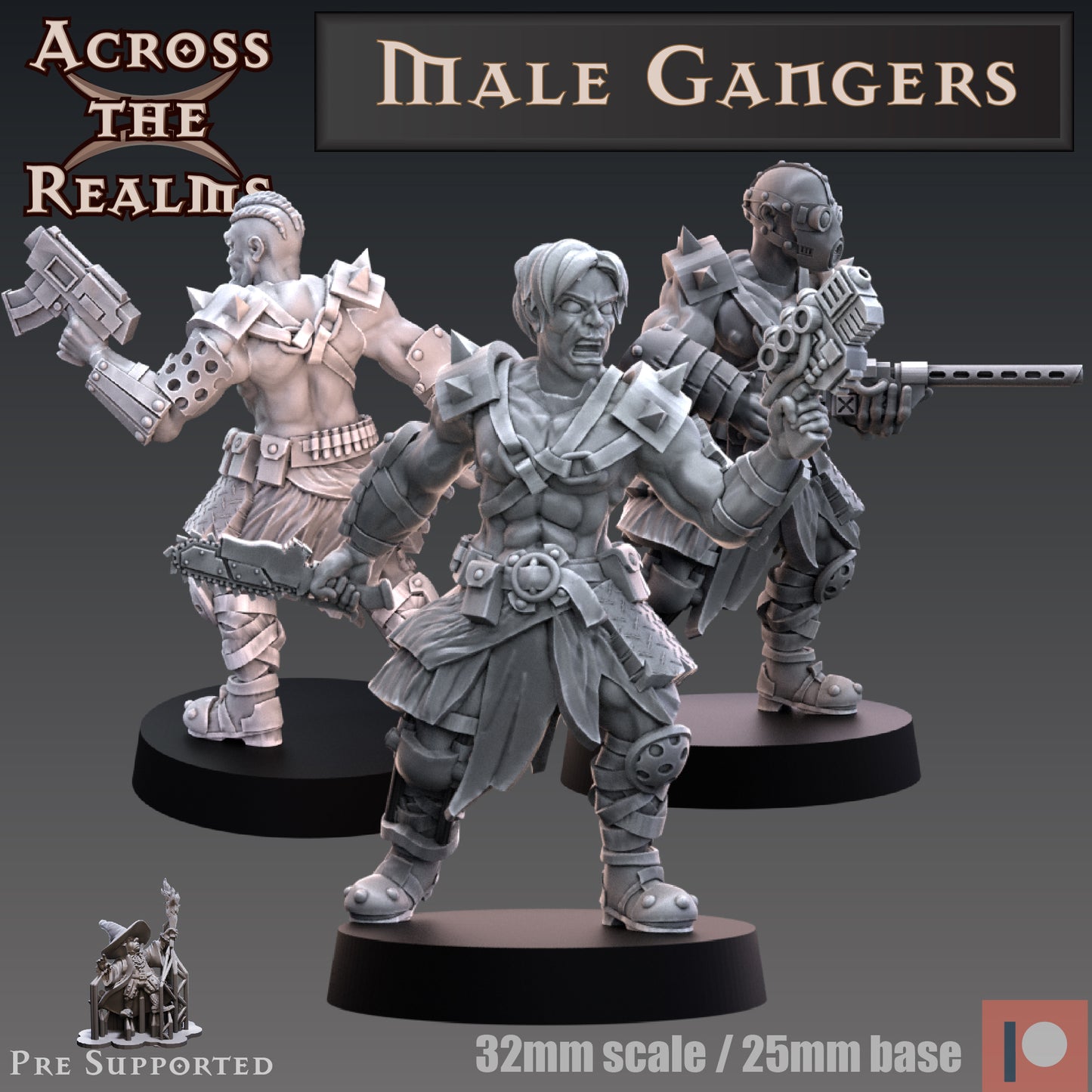 2x Male Gangers - Across the Realms